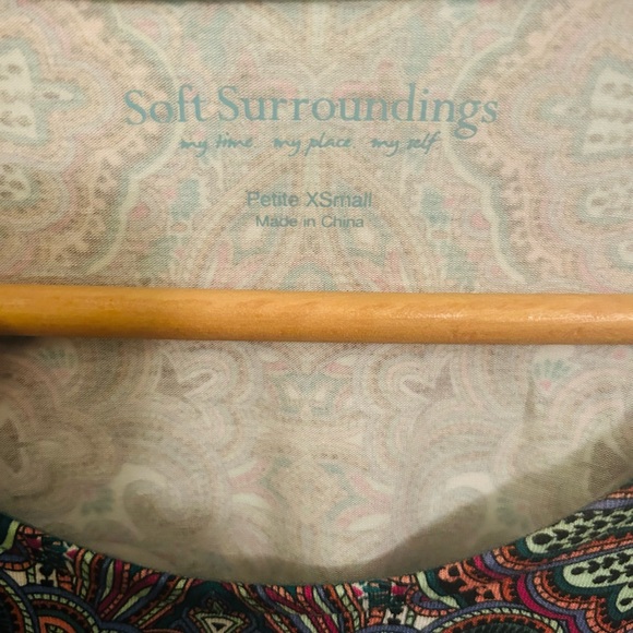 Soft Surroundings Cotton Blend Milana Dress Petite XS - Picture 3 of 3